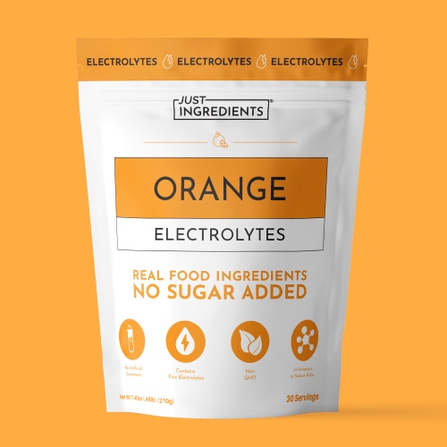 Orange Electrolytes Powder — Real Fruit Hydration | Just Ingredients