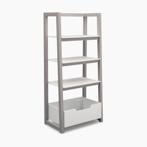 Delta Children Gateway Ladder Shelf - Bianca White/Grey