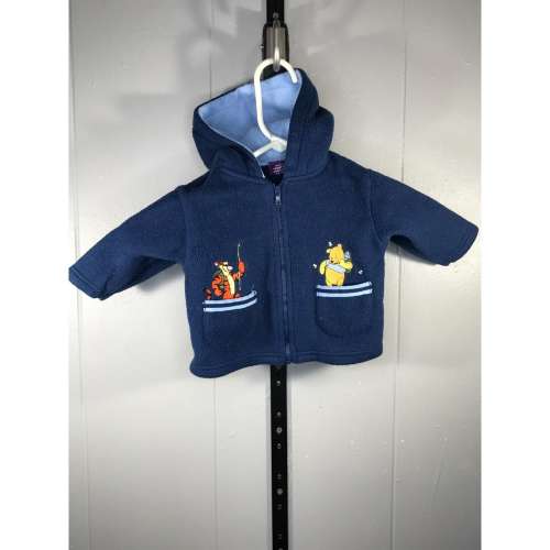 Vintage Winnie the Pooh & friends Walt Disney Productions zip hoodie sz 6-9 Mon