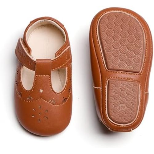 Soft Sole Baby Dress Shoes - Infant Baby Walking Shoes Moccasinss Rubber Sole Crib Shoes