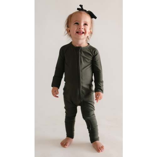 Infant Romper in Emerald Green