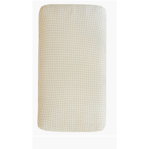 Minky Fitted Crib Sheet - Gingham