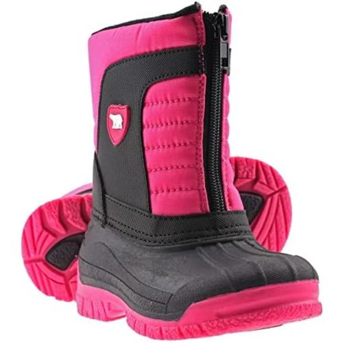 Unisex Kids Winter Boots - Warm Waterproof Insulated Comfortable Easy On/Off Kids Snow Boots for Boys and Girls (Toddler/Little Big Kid)