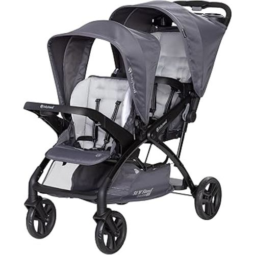 Baby Trend Sit N' Stand® Double 2.0 Stroller, Dash Grey