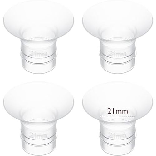 Momcozy 21mm 4Count Flange Insert Compatible with 24mm Flange/Shield of Most Pumps
