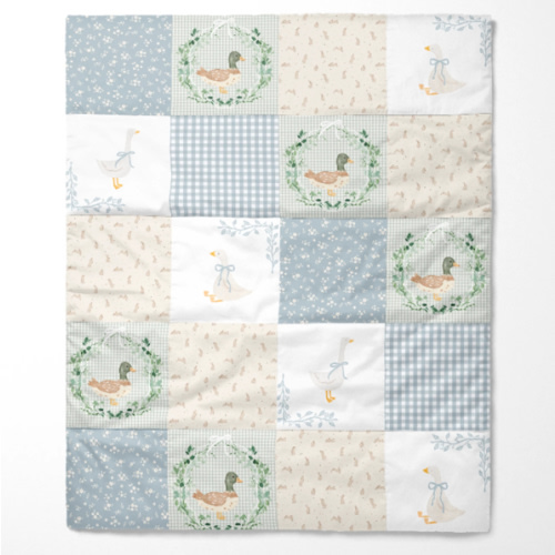 Organic Cotton Baby Quilt | Storybook Cottage