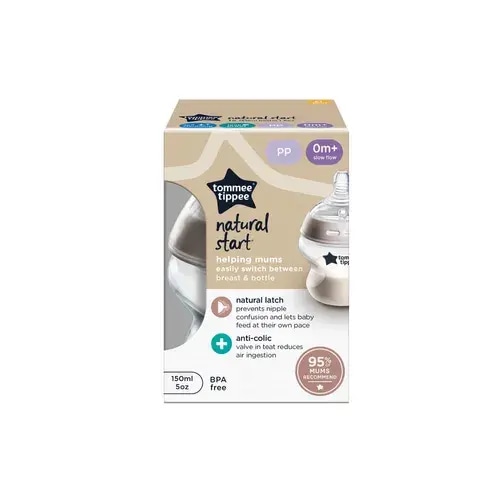 Tommee Tippee Natural Star Bottle Slow Flow 150ML | Baby Bunting AU