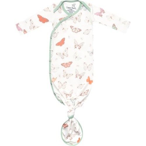 Luna Butterfly Print Newborn Knotted Gown