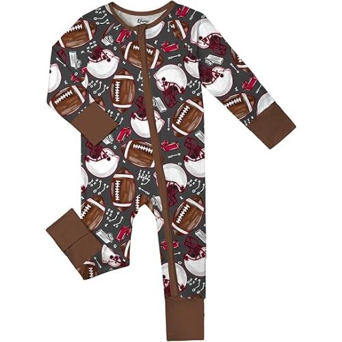 Weiwei Pajamas for Baby Boys & Girls, Viscose from Bamboo Footie Pajamas Convertible Newborn Sleeper, Zipper Onesie 0-24M,YKK