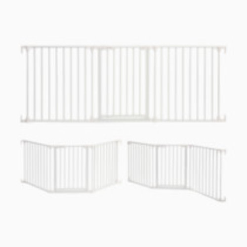 Dreambaby Discovery 3 Panel 76.5" Wide Adjustable Baby Gate - White