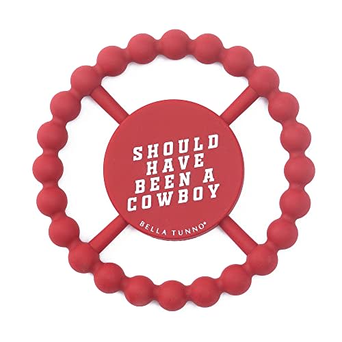 Baby Teether by Bella Tunno, Silicone Teethers for Babies 3-6 Months, 6-12 Months, Baby Toys, Pacifier, Teething Relief, Boys, Girls, Cowboy