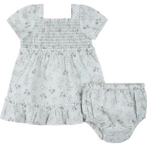 Floral Smocked Bodice Cotton Sundress with Bloomers, 9M