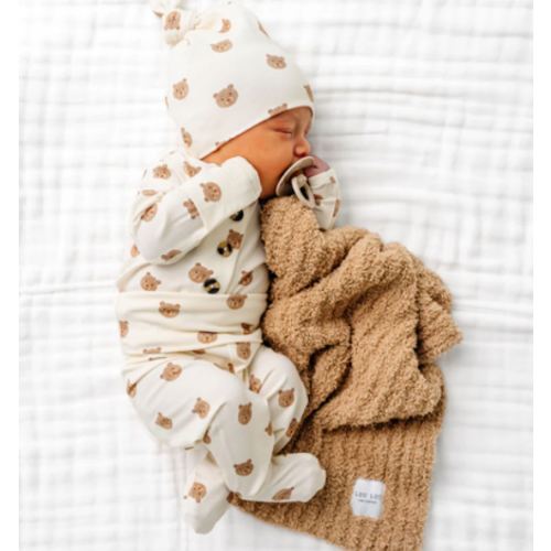 Teddy Newborn Hat Bundle (Top + Bottom)