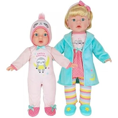 MEMBER´S MARK Sweet Sisters Pajama Party 13in and 16in Vinyl Dolls and Accessories - Blonde