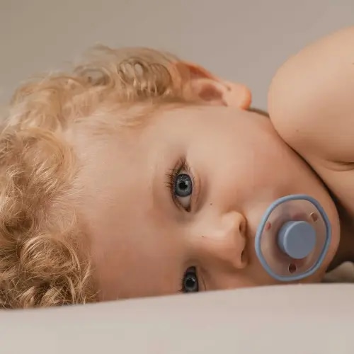 BLUE, SAGE OR CHESTNUT: The Emulait Pacifier 2-Pack - Nipple-shaped pacifier | Emulait