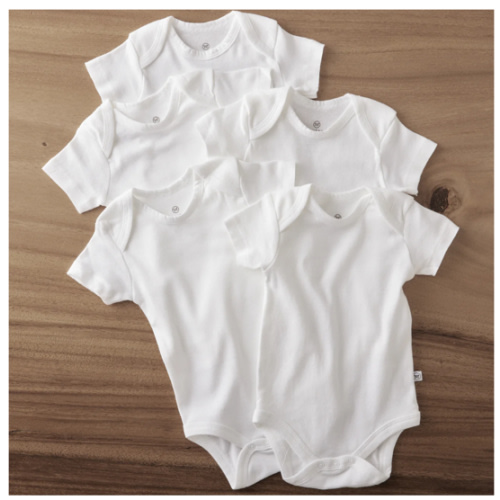5-Pack Organic Cotton Short Sleeve Bodysuits | Honest Baby Clothing