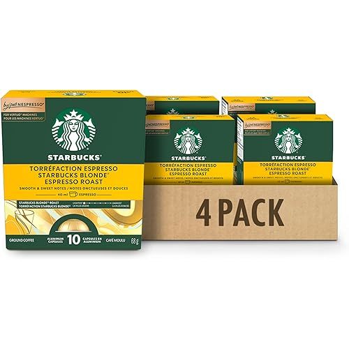 STARBUCKS Blonde Espresso Roast For Nespresso Vertuo, 4 Boxes, 272 g