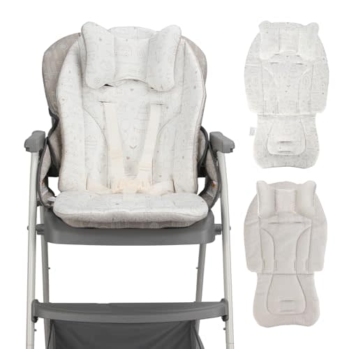 High Chair Cover Compatible with Graco - Detachable & Machine Washable, Soft Padding with Neck Support, 4-Season Universal Seat Pad