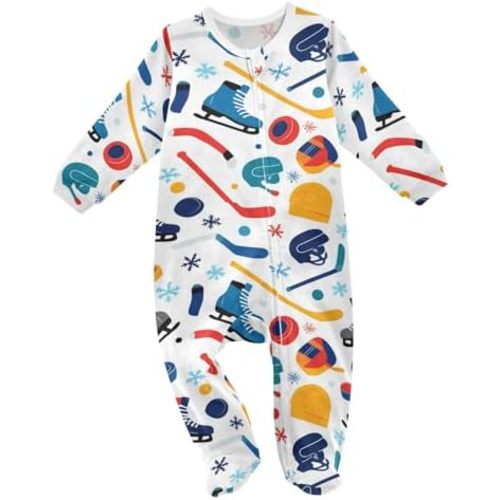 Dussdil Baby One-Piece Footies Newborn Rompers Pajamas Cotton Footed Pjs for Sleep Play Boys Girls
