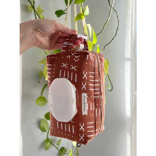 Diaper/Wipe Pouch Southwest Style with Buckle Handle | Baby Shower Gift-Handmade!