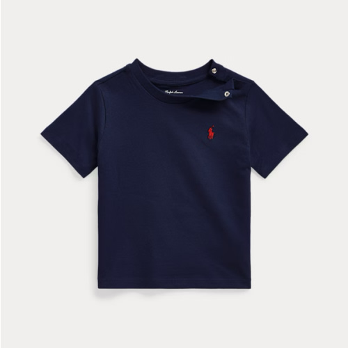 Baby Boy 24M Hot Pink Cotton Jersey Crewneck Tee | Ralph Lauren