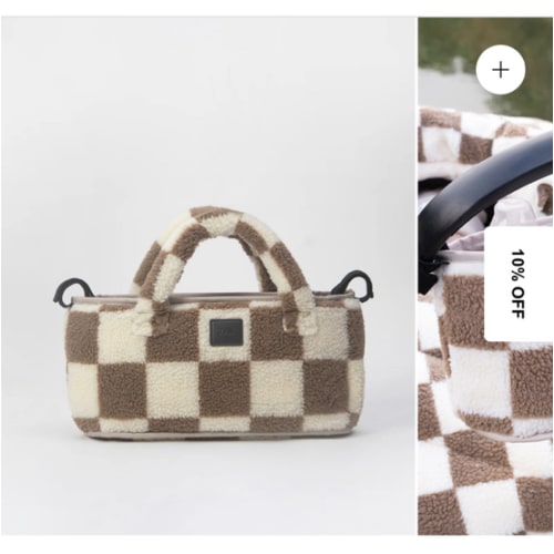 Romy Stroller Organizer - Checker Berber