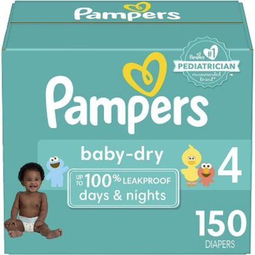 Pampers Baby Dry Diapers Enormous Pack - Size 1 - 204ct