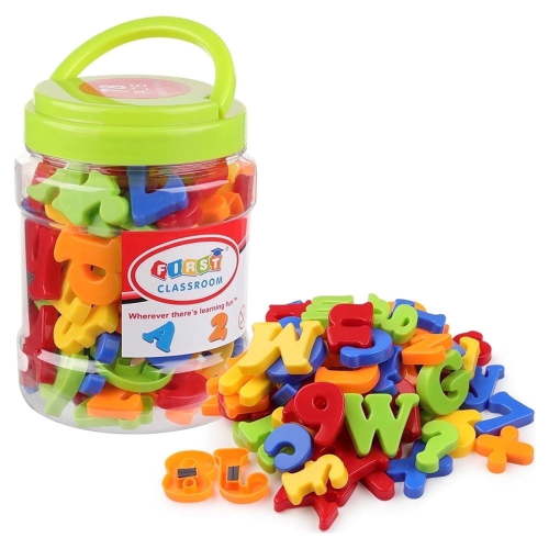 Coogam Magnetic Letters and Numbers Set of 78 pcs for Kids Ages 3