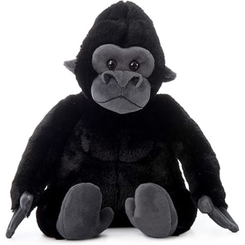 The Petting Zoo Gorilla Stuffed Animal, Gifts for Kids, Wild Onez Zoo Animals, Gorilla Plush Toy 12 inches
