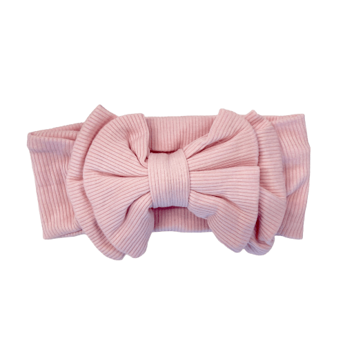 Cotton Jersey Rib Bow Band: Pink – Pink Chicken