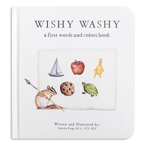 Wishy Washy: A Board Book of First Words and Colors