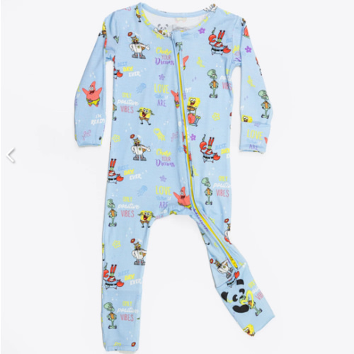 SpongeBob SquarePants: Good Vibes Bamboo Convertible Footie