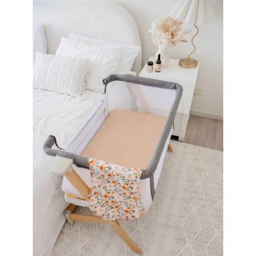 Co-Sleeper/Change Mat Fitted Waterproof Sheet | Nude