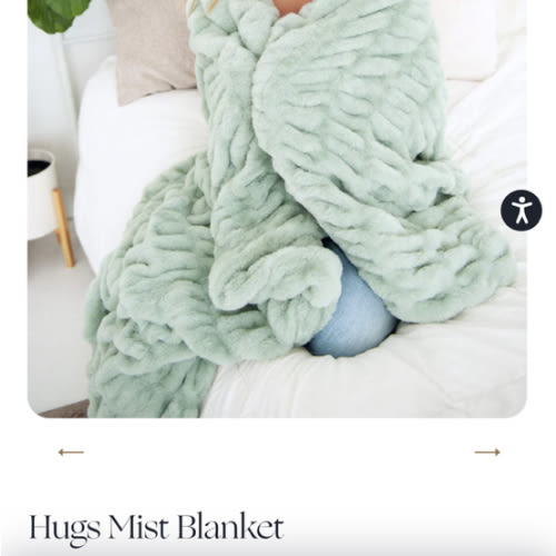 Mist Hugs Blanket | Minky Couture