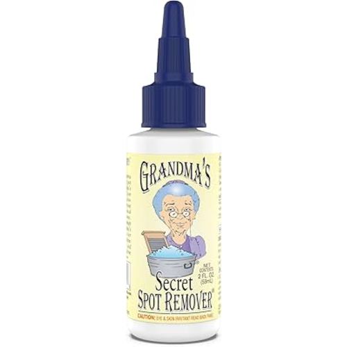 Grandma's Secret Spot Remover - Chlorine, Bleach and Toxin-Free Fabric Stain Remover for Clothes - Removes Oil, Paint, Blood and Pet Stains – 2 Ounce, 6 Pack