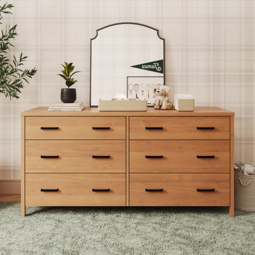 Cali 6 Drawer Dresser in Hazelnut | Simply Nursery