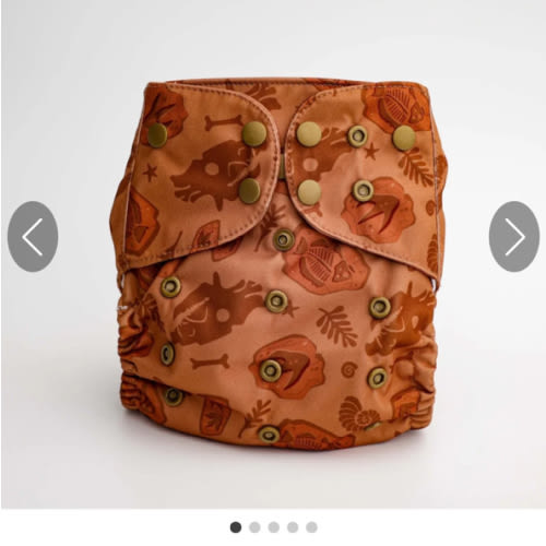 Luxe Pocket Cloth Diaper with Dual Inner Gussets and Athletic Wicking Jersey