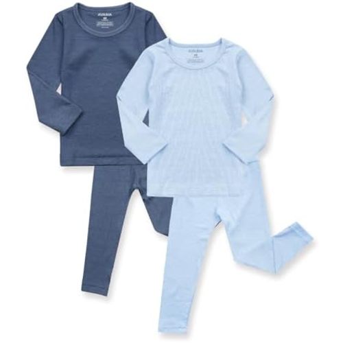 AVAUMA Baby Boys Girls Pajama Set Kids Toddler Snug fit Ribbed Sleepwear pjs for Daily Life Style