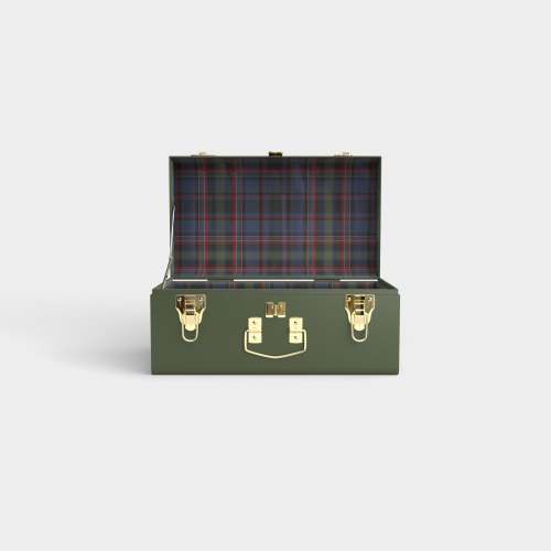 Mini Trunk - Green - PK Plaid / No Embroidery