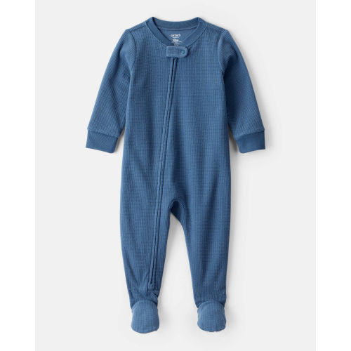 Baby Boy Fleece Long-Sleeve Snug Fit 1-Piece Pajamas - Blue - Carter's | Carter's