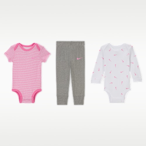Nike Baby Essentials Baby 3-Piece Bodysuits and Pants Set. Nike.com