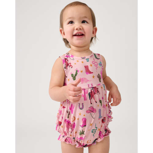 Pink Rancher Roundup Bubble Romper | Little Sleepies