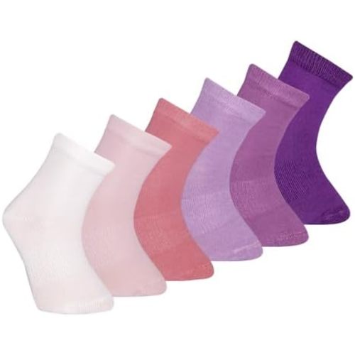 Luna Baby & Toddler Seamless-Toe Viscose from Bamboo Crew Socks (6-Pack)