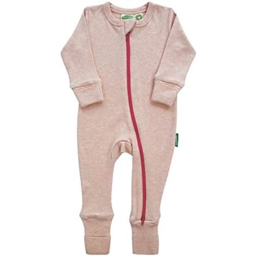Parade Organic Snuggle Soft Melange '2-Way' Zipper Romper