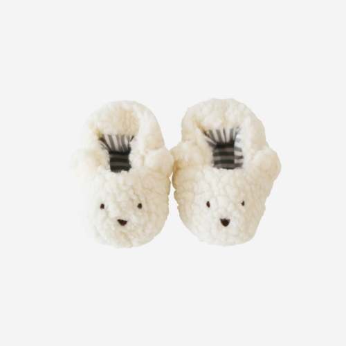 Sherpa Bear Booties (2 Colors) - 0-6 Months