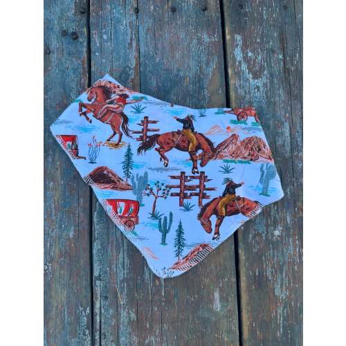Wild West baby drool bandanna