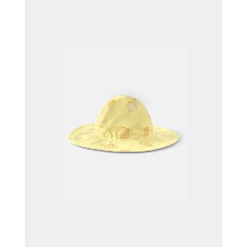 Baby Girl Seashell Reversible Swim Hat - Yellow | Carter's