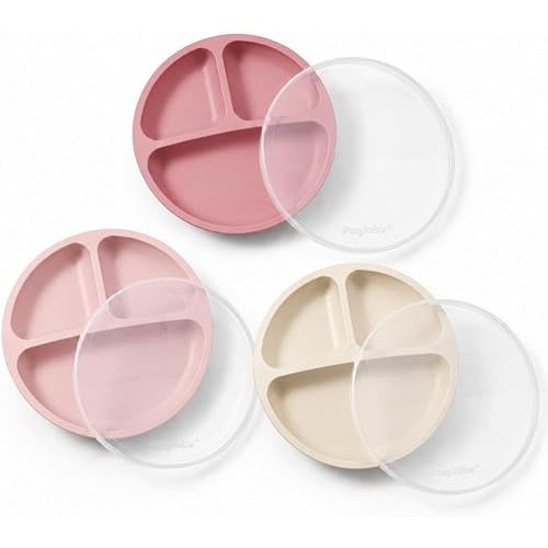 Silicone Baby Divided Plates with Suction