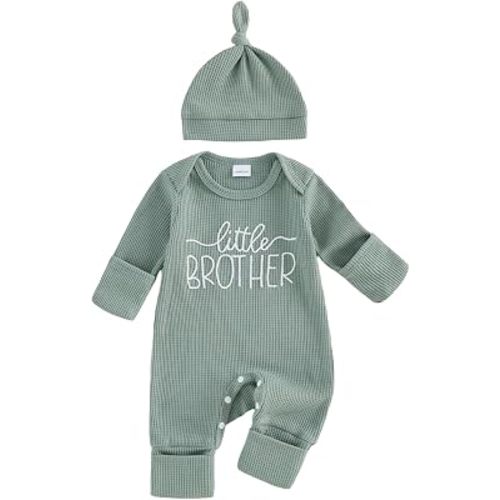Newborn Baby Boy Girl Clothes Hi I'm New Here Coming Home From Hospital Outfits Gender Neutral One Piece Romper