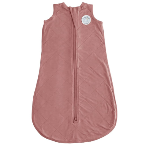 Dreamland Baby Lightweight Bamboo Viscose Sleep Sack (6-12 Months). 1.0 TOG Ultra Soft Blanket w/ 2-Way Zipper. 95% Viscose, 5% Spandex (Rose)